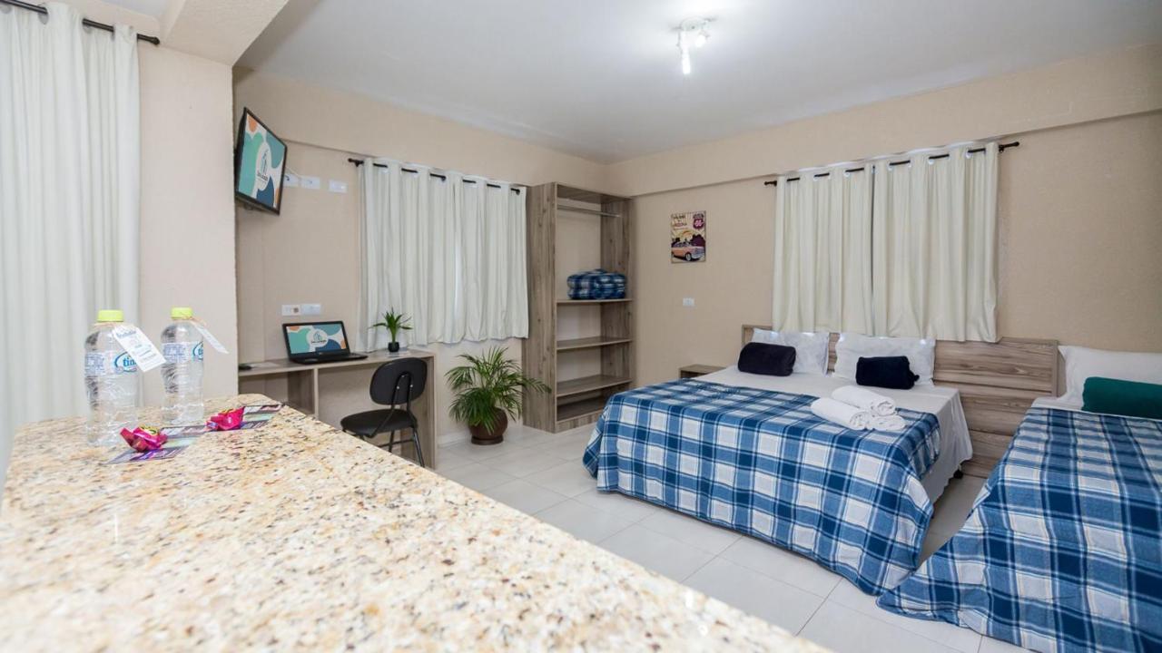Estudios Confortaveis Com Precos Acessiveis Totalmente Mobiliados Curitiba Bagian luar foto