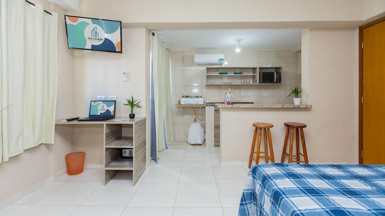 Estudios Confortaveis Com Precos Acessiveis Totalmente Mobiliados Curitiba Bagian luar foto